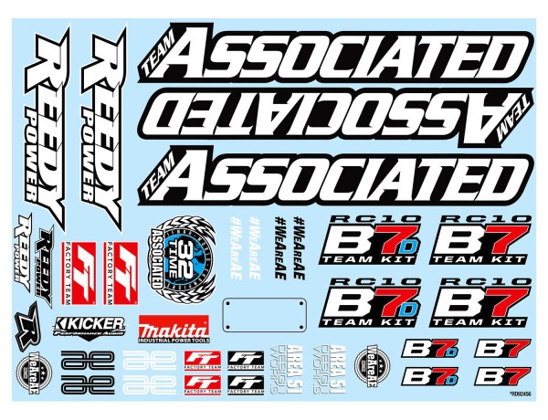 Team Associated 92465 - B7 - Decal Sheet