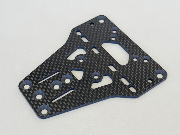 Kawada FOC12 - Carbon Lower Plate - for F103 Suspension - for Tamiya Group C Chassis