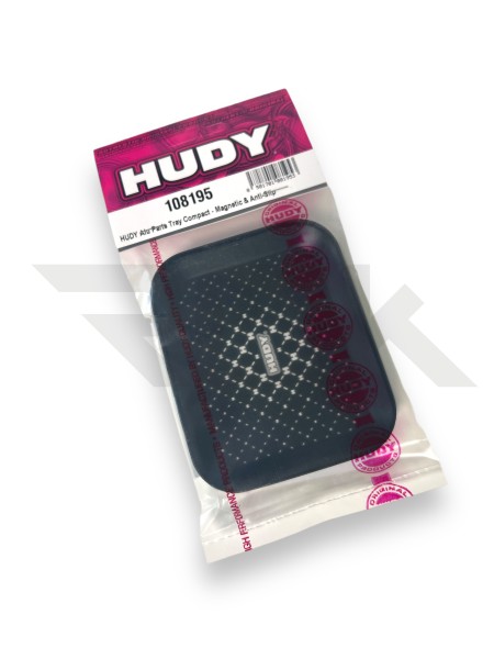 HUDY 108195 - Alu Parts Tray - 107x89x15mm - incl. magnetic Anti-Slip Bottom