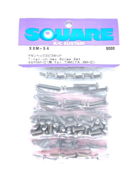 Square SXM-54 - Tamiya XM-01 - Titanschrauben Satz (103 Schrauben)