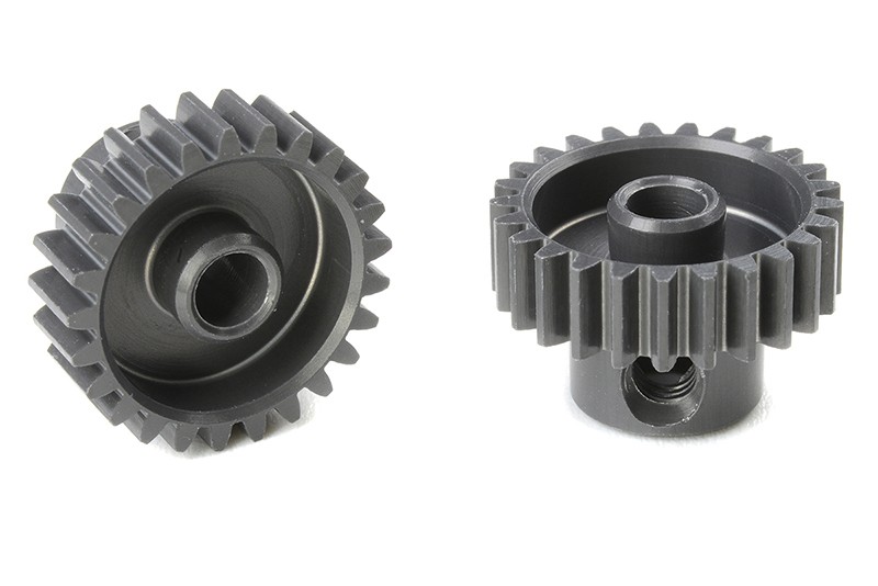 Corally 70425 - Motorritzel Alu 7075 eloxiert hart - 48 DP - 25 Zähne (1 Stück)