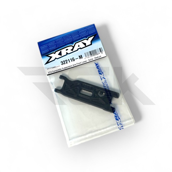 XRAY 322116-M - XT4 2024 - Composite Suspension Arm Front Lower - Solid - Medium