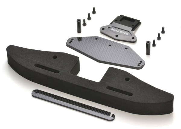 Exotek 2083 - Losi 22S Drag - Front Bumper Set - Foam - for GPS Modul