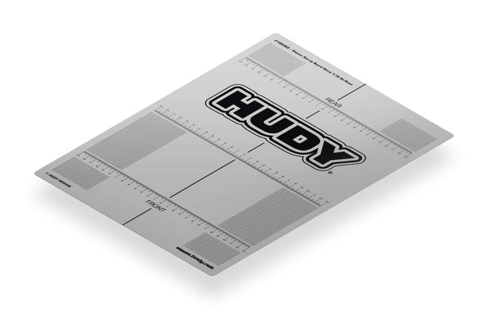 HUDY 108360 - Aufkleber für Setup Board 1:10 Onroad + 1:12