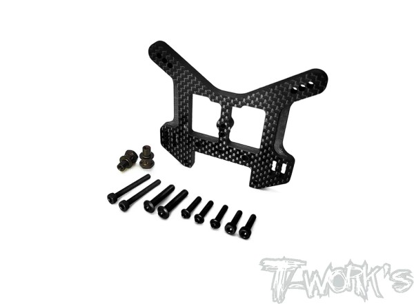 T-Work's TO-247-MP10TKI2-R - Graphite Rear Shock Tower - for Kyosho MP10 TKI2