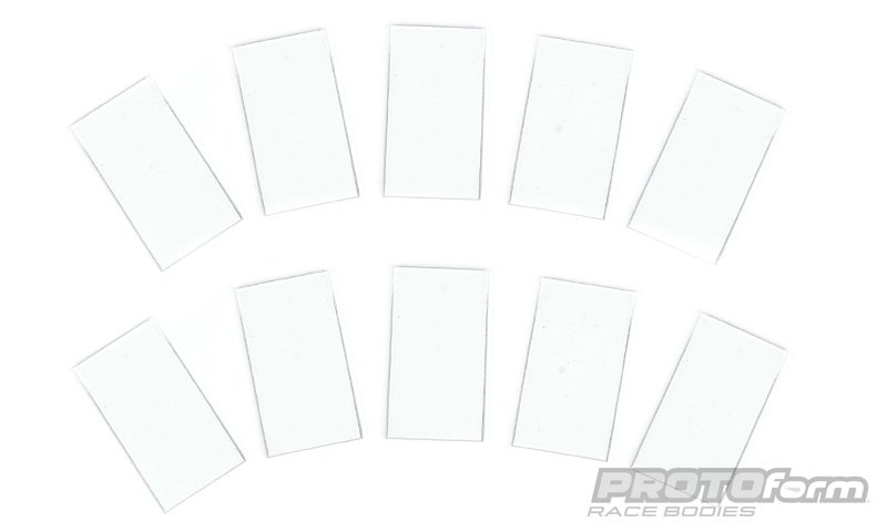 Protoform 1727-00 - Pre-Cut TC Wing Endplates for Touringcar 190mm  (10pcs)