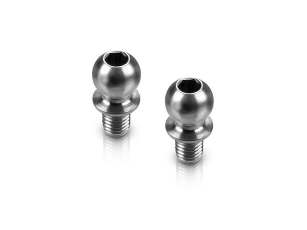 HUDY 990004 - Titanium Ball Head - 4.9mm - M3x4mm (2 pcs)