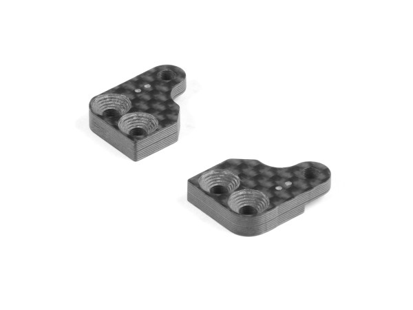 XRAY 322285 - XT2 2024 - Graphite Extension for ALu Steering Block with Backstop - 2 Dot (2 pcs)