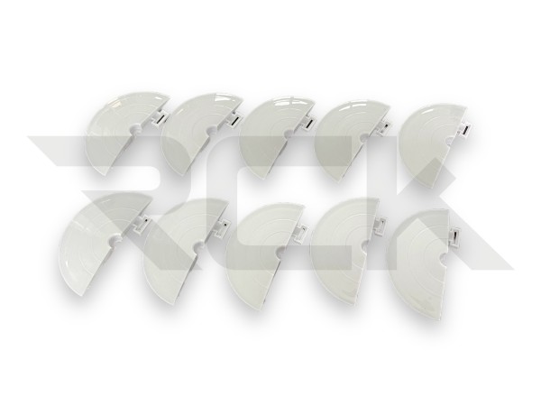 Slidelogy SDY-0132WT - Curbs and Track Limits - Endcover - WHITE (10 pcs)