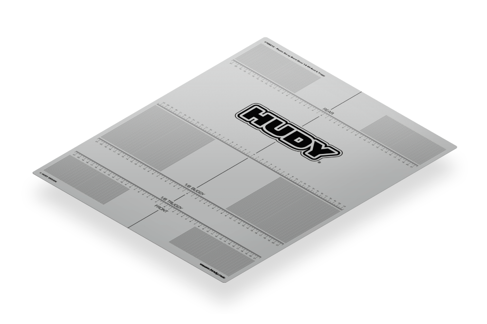 HUDY 108213 - Aufkleber für Setup Board 1:8 Offroad + Truggy