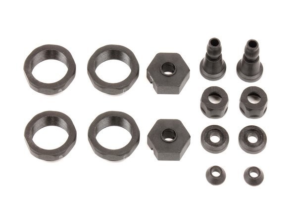 Durango TD330312 - Plastic Shock Collars, 14mm Hexes & Shock Stand off Set