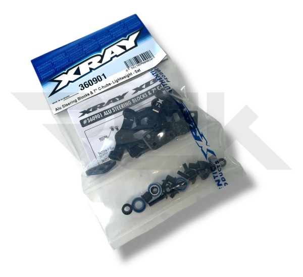 XRAY 360901 - XB4 2025 - Alu Lenkhebel & 7° C-Hubs Set - Lightweight