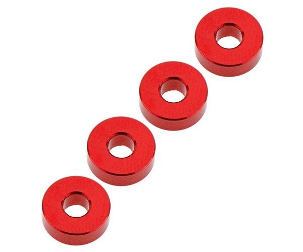 Durango TD709042 - Alu Unterlegscheiben - 3x8x2.8mm - ROT (4 Stück)