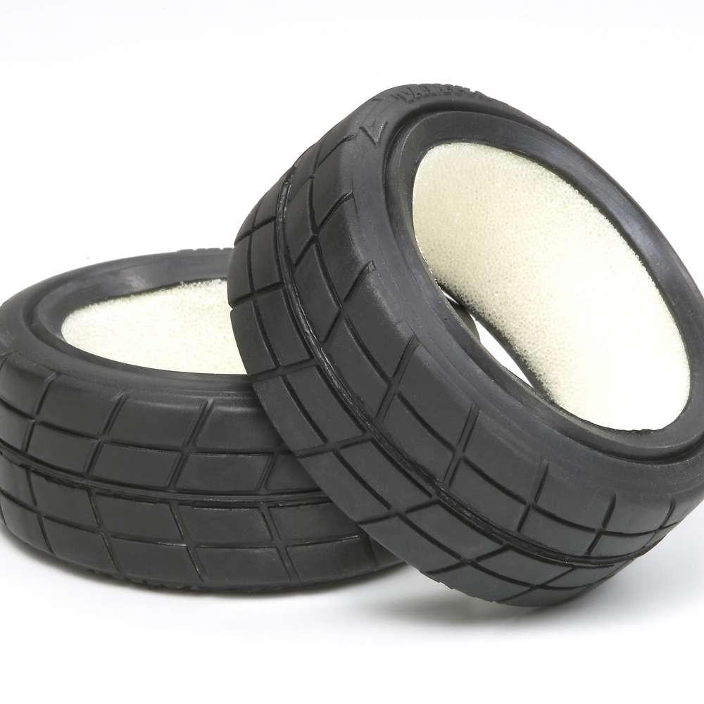 Tamiya 51023 - Touring Car Tires - Radial - 24mm incl. inserts (2 pcs)