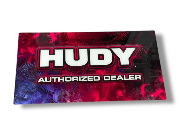 GEBRAUCHT: HUDY - Acryl Schild - Authorized Dealer - 820x430mm