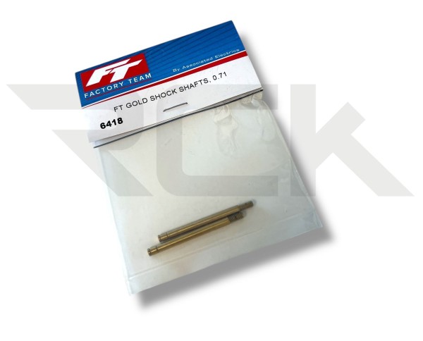 Team Associated 6418 - RC10 Classic - Shock Shaft - gold - 0.71 in (2 pcs)