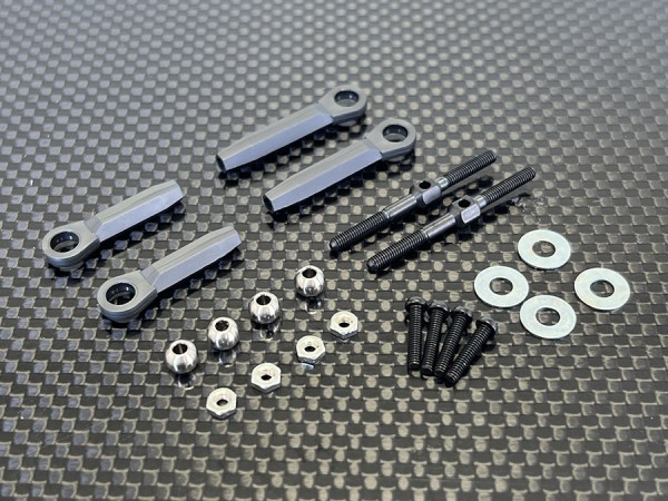 Kawada FOC06 - Steering Linkage Set for FOC02 - for Tamiya Group C Chassis