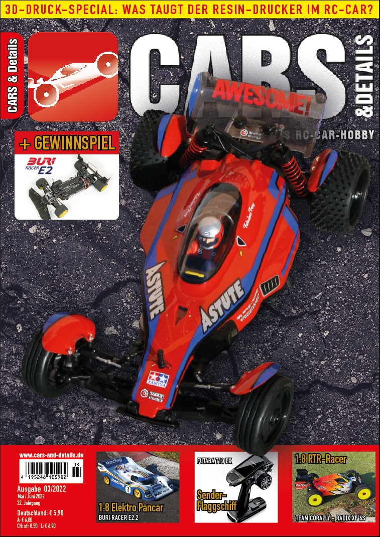 CARS & DETAILS 2022-03 - RC-Car Magazin - BURI , Futaba T10PX, Tamiya  Astute 2022 | RC-KleinKram