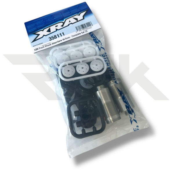 XRAY 358111 - XB8 2025 - Front Dämpfer - 44.5mm - Komplett-Set (2 Dämpfer)