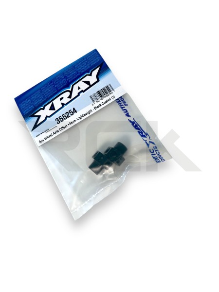 XRAY 355254 - XT8 - Radachse Achsversatz +4mm - schwarz (2 Stück)