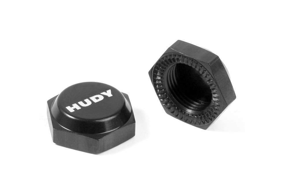 HUDY 293560 -  Alu Wheel Nut with Cover - Ribbed (2)
