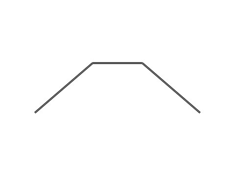 XRAY 323490 - XB2 2024 - Stabi - Heck - Kurz - 1.0mm