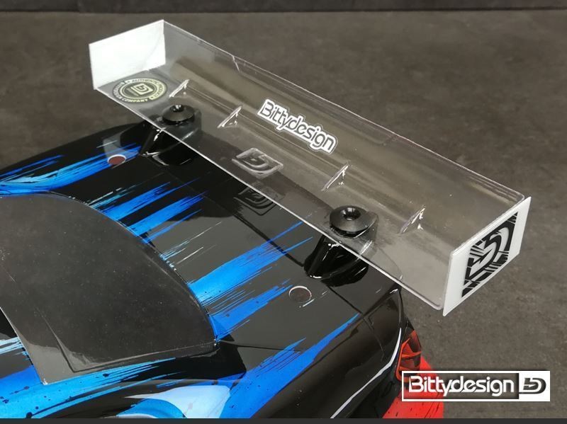 Bittydesign BDRW-190MOD - 190mm 1:10 Touring - Rear Wing - HARD - MODIFIED