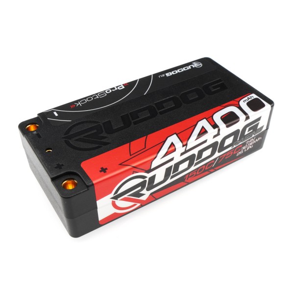 Ruddog Products 0795 - Racing LiPo - Shorty - 4400mAh - 150C/75C 7.4V - ProStock