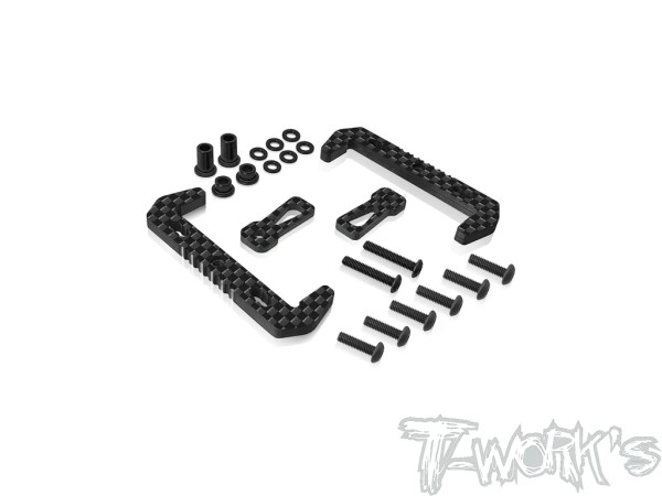 T-Work's TE-B7-I - Tuning Carbon Akkuhalter für Asso B7 - einstellbar