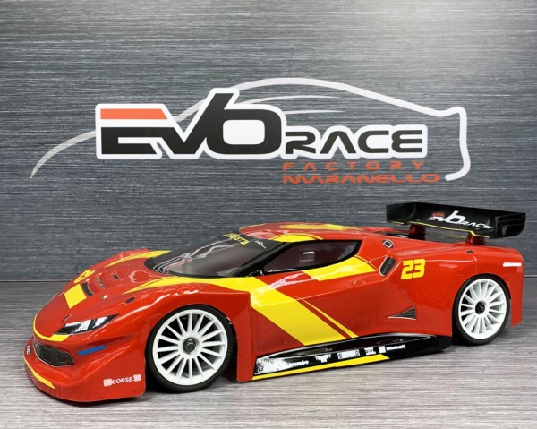 EvoRace Factory - F296GT3 - Body Set - GT - 190mm - for 1/10 touring car