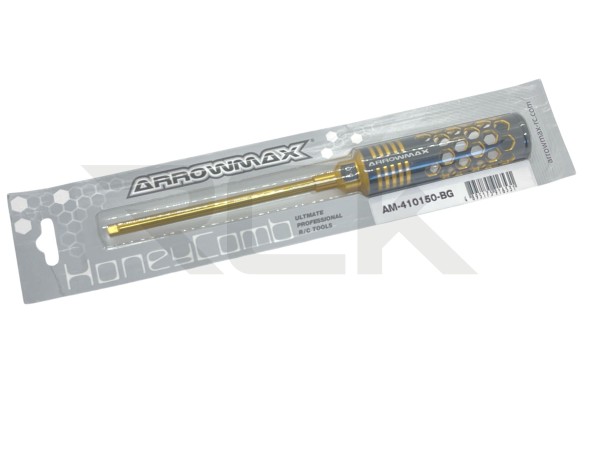 Arrowmax 410150BG - Innensechskantschlüssel 5.0 X 120mm Black Golden - Tungsten / Wolfram Stahl