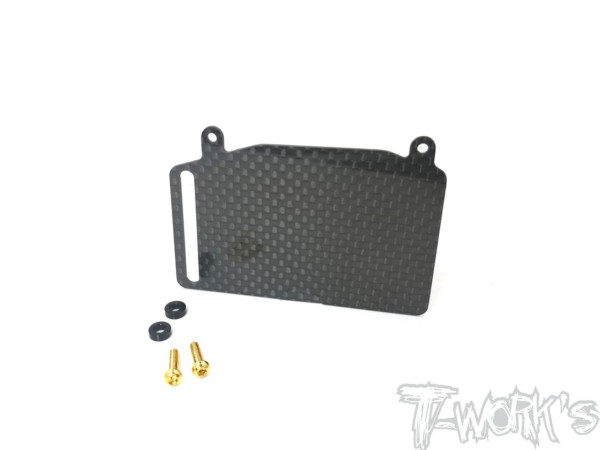 T-Work's TO-255-RC8 - Tuning Carbon Tank Schutz für Asso B3.1 / B3.2