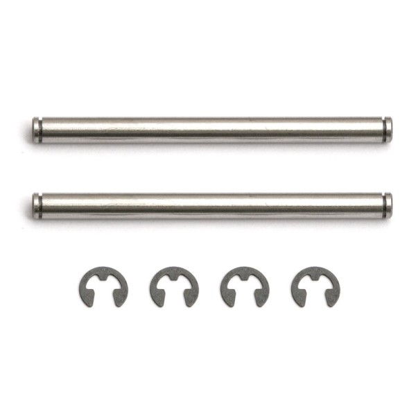 Team Associated 7209 - RC10 - Inner Hinge Pins with Clips (2 pcs)