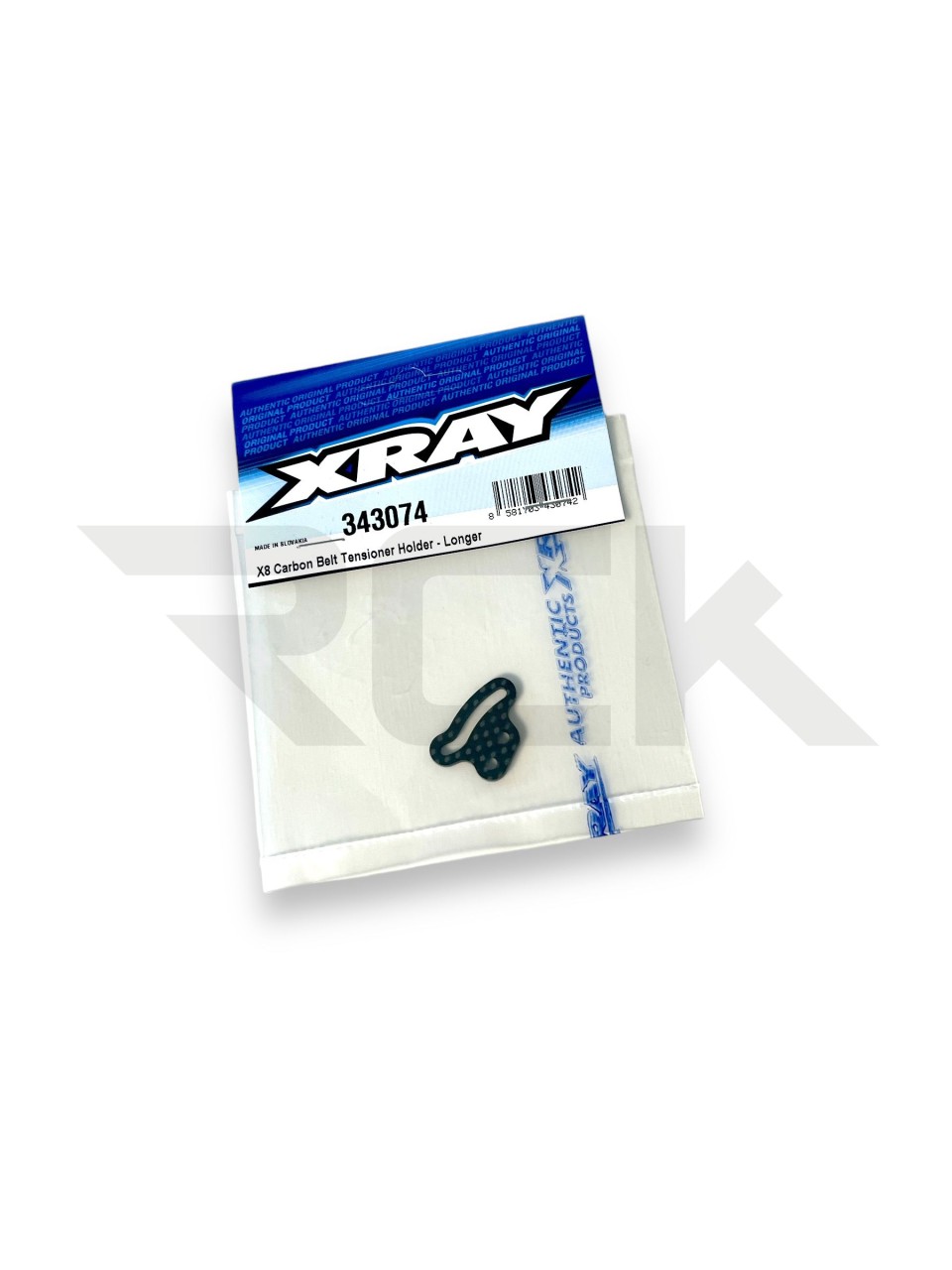 XRAY 343074 - RX8 2023 - Riemenspanner Halter Carbon - Lang