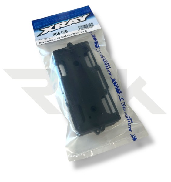 XRAY 356156 - XB8E 2025 - Composite Box für Shorty und mittlere LiPos (2 Stück)