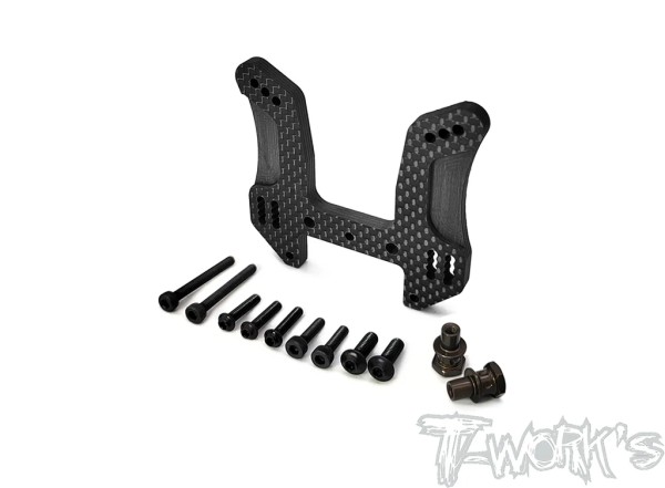 T-Work's TO-247-MP10TKI2-F - Graphite Front Shock Tower - for Kyosho MP10 TKI2