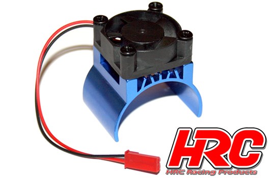 HRC 5832BL - Alu Motor Cooler + Fan - 5-9V - for 540 Motor size - BLUE