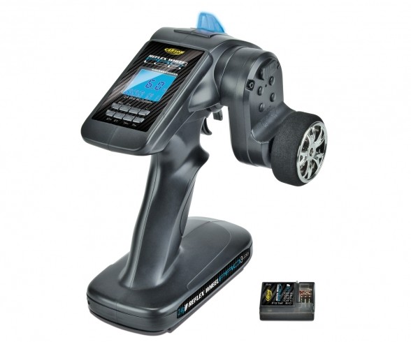 Carson 500054 - REFLEX Wheel Pro3 LCD - 2.4GHz Fernsteuerung mit 4-Kanal Empfänger