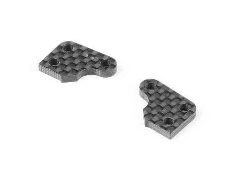 XRAY 322295 - XB2 2024 - Graphite Extension for Steering Block - 2 Dots (2 pcs)