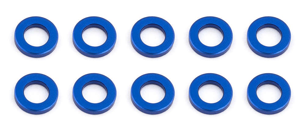 Team Associated 31382 - F6 - Alu Shims - 3x5.5x1.0mm - BLAU (10 Stück)