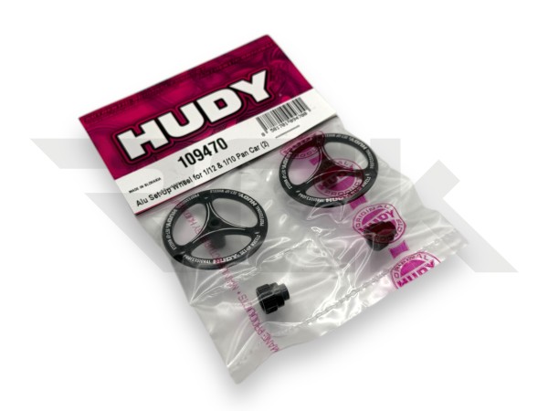 HUDY 109470 - Alu Setup Wheels - für 1:12 / 1:10 PanCar