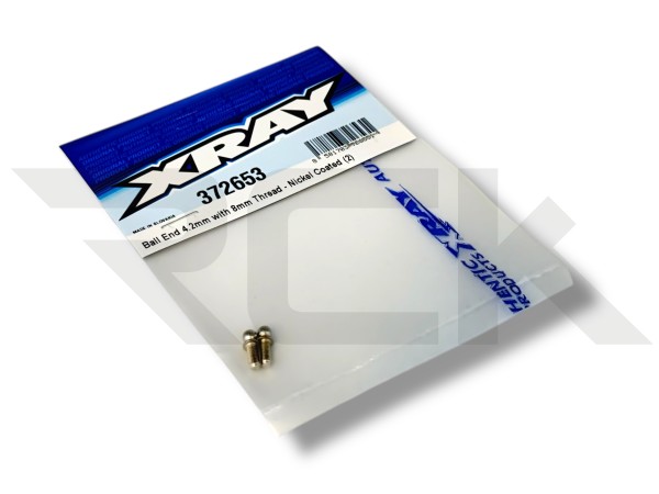 XRAY 372653 - X12 2021 - 4.2mm Ball End - M3x8mm - Nickel coated (2 pcs)