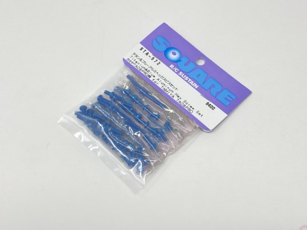 Square STA-572 - Tamiya TA-08 Pro - Alu- und Titan Schrauben Satz - BLAU (92 Schrauben)