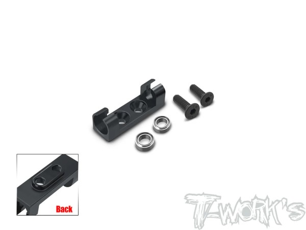 T-Work's TE-B7-J - Alu Antirollbar Mount - with Ball Bearings - for Asso B7