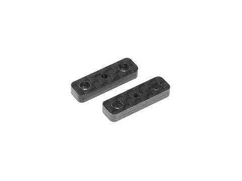 XRAY 306177 - X4 - Carbon Akkuhalter Spacer (2 Stück)