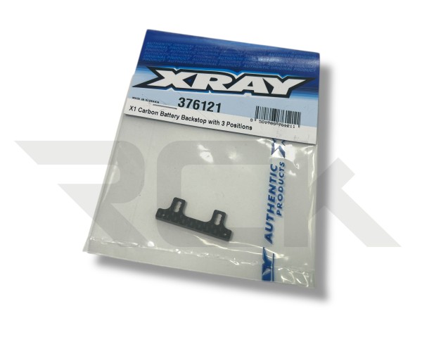 XRAY 376121 - X1 2025 - Carbon LiPo Backstop mit 3 Positionen