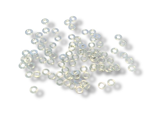 Tamiya TRF - Alu Shims - 3x5.5x0.5mm - SILBER (90 Stück)