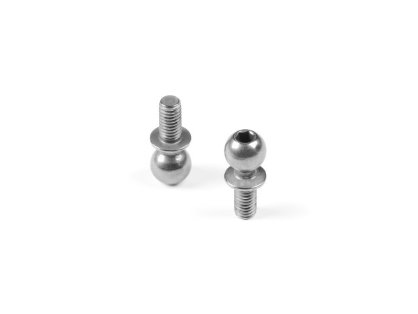 XRAY 362656 - XT4 2024 - Kugelkopf - Stahl - 5.4mm - 6mm Gewinde - Nickel beschichtet (2 Stück)