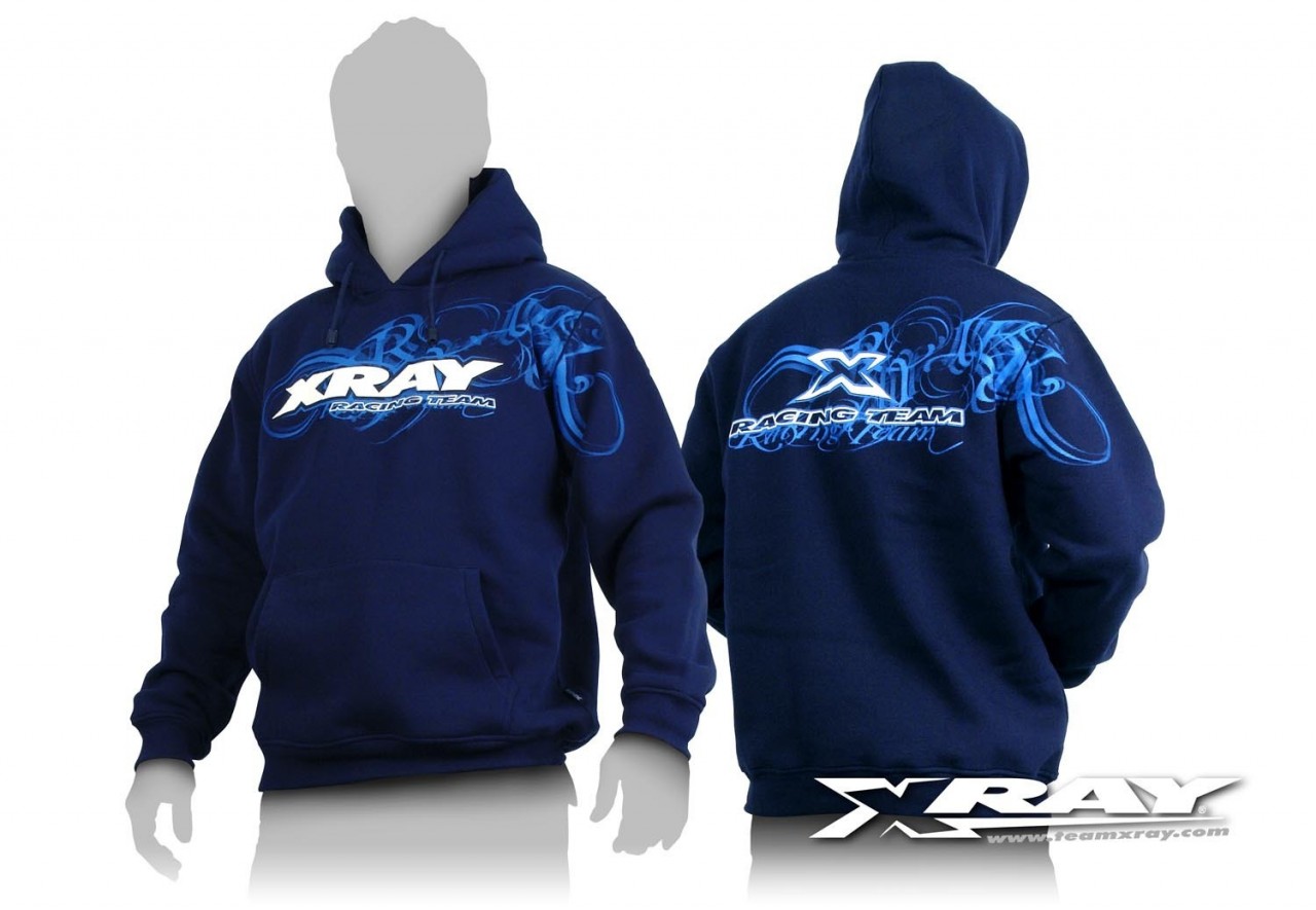 XRAY 395500L - Team Hooded Sweater - Size L - blue