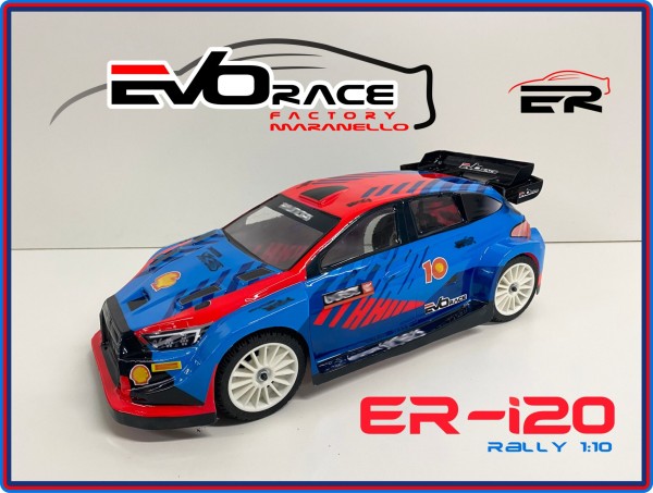 EvoRace Factory - i20 - Body Set - FWD / RALLYE - 190mm - for 1/10 touring car